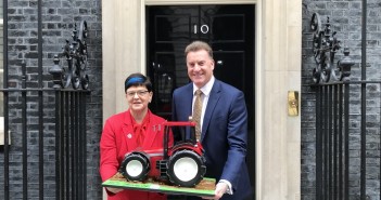 Red Tractor delivers cake to Boris Johnson to mark 20th birthday Red Tractor Birthday Cake