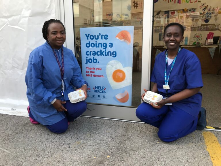 Lion eggs donates food boxes to NHS workers